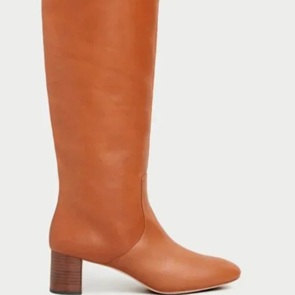 New Loeffler Randall Gia Cognac Tall Boot Size 9.5 - Picture 7 of 8